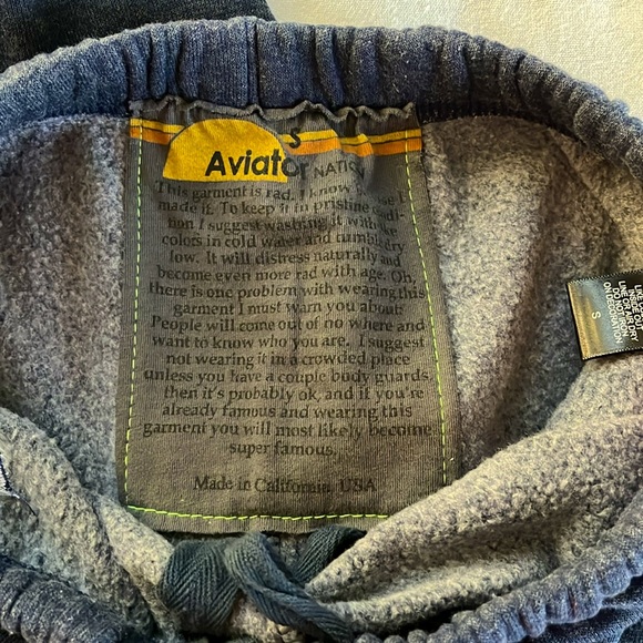 BRAND NEW Aviator Nation navy 5 stripe sweatpants - Picture 4 of 6